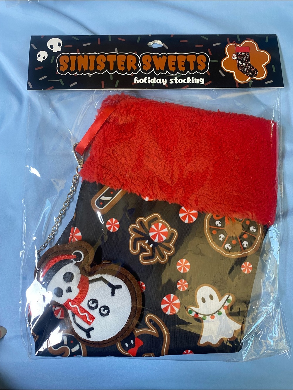 Goth holiday stocking